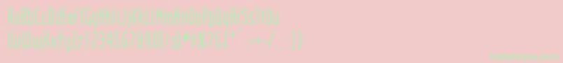 Institution Font – Green Fonts on Pink Background