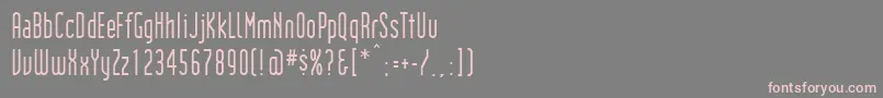 Institution Font – Pink Fonts on Gray Background