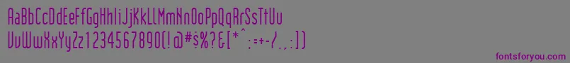 Institution Font – Purple Fonts on Gray Background