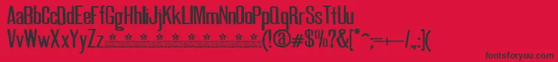 GoodNewsPersonalUse Font – Black Fonts on Red Background