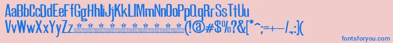 GoodNewsPersonalUse Font – Blue Fonts on Pink Background