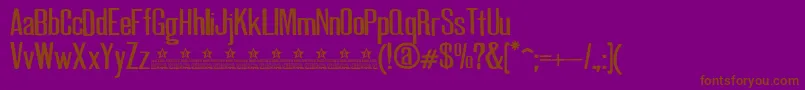 GoodNewsPersonalUse Font – Brown Fonts on Purple Background