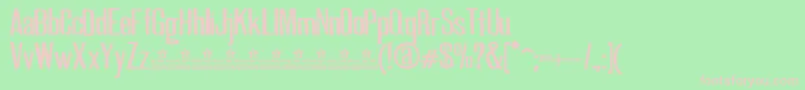 GoodNewsPersonalUse Font – Pink Fonts on Green Background