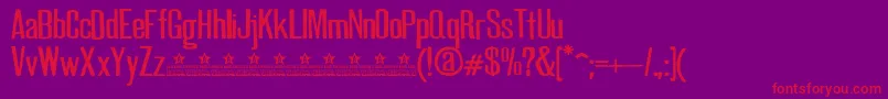 GoodNewsPersonalUse Font – Red Fonts on Purple Background