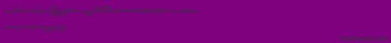 AgainDker Font – Black Fonts on Purple Background