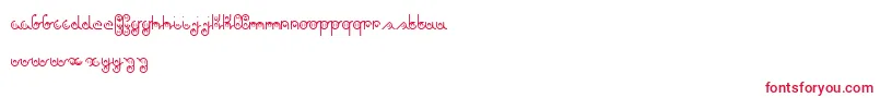 AgainDker Font – Red Fonts on White Background