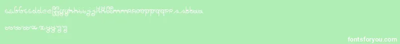 AgainDker Font – White Fonts on Green Background