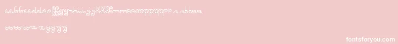 AgainDker Font – White Fonts on Pink Background
