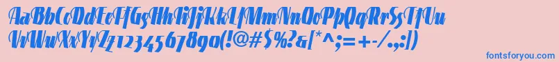 En savoir plus sur la police LinotypegneisenauetteBlkalt Police LinotypegneisenauetteBlkalt – polices bleues sur fond rose