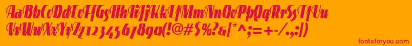 En savoir plus sur la police LinotypegneisenauetteBlkalt Police LinotypegneisenauetteBlkalt – polices rouges sur fond orange