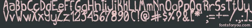 QueenDestroyTfb Font – Pink Fonts on Black Background