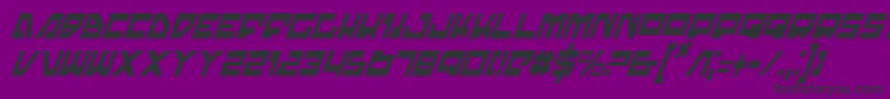 Шрифт Trajiaci – чёрные шрифты на фиолетовом фоне