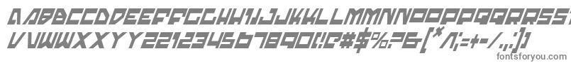 フォントTrajiaci – 白い背景に灰色の文字