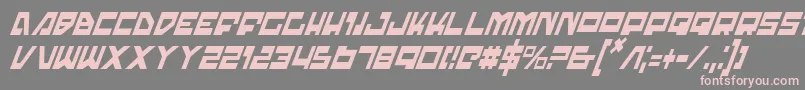 Trajiaci Font – Pink Fonts on Gray Background