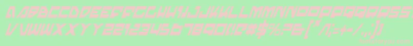 Trajiaci Font – Pink Fonts on Green Background