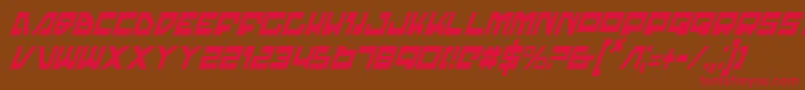 Trajiaci Font – Red Fonts on Brown Background