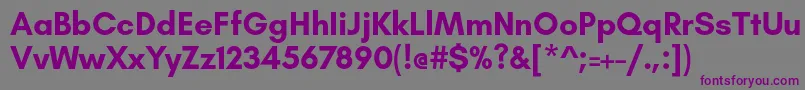GlacialindifferenceBold Font – Purple Fonts on Gray Background