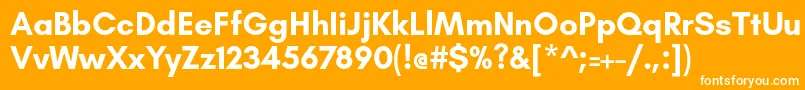 GlacialindifferenceBold Font – White Fonts on Orange Background