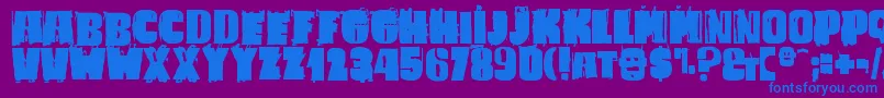 Подробнее о шрифте BadCaligula Шрифт BadCaligula – синие шрифты на фиолетовом фоне