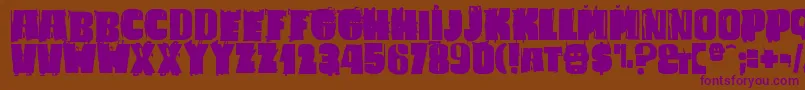 Подробнее о шрифте BadCaligula Шрифт BadCaligula – фиолетовые шрифты на коричневом фоне