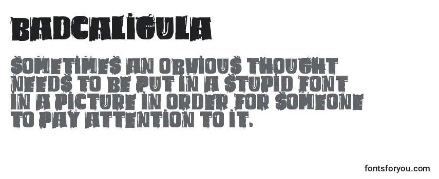 BadCaligula Font