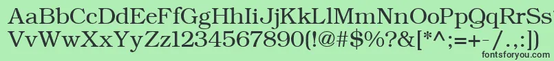 ErBukinistKoi8 Font – Black Fonts on Green Background