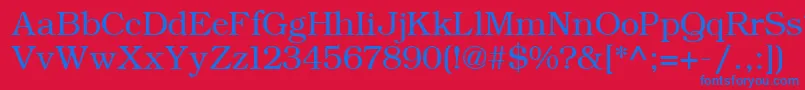 ErBukinistKoi8 Font – Blue Fonts on Red Background