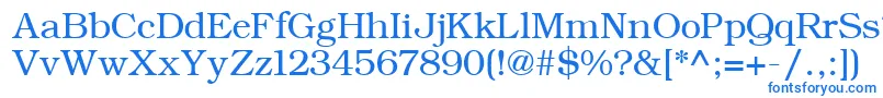 フォントErBukinistKoi8 – 白い背景に青い文字