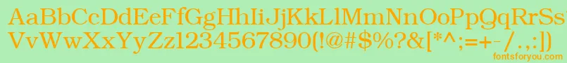 ErBukinistKoi8 Font – Orange Fonts on Green Background