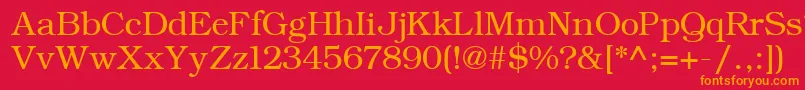 ErBukinistKoi8 Font – Orange Fonts on Red Background