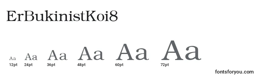 ErBukinistKoi8 Font Sizes