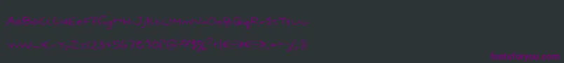 Dael ffy Font – Purple Fonts on Black Background