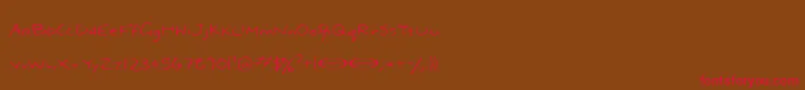 Dael ffy Font – Red Fonts on Brown Background