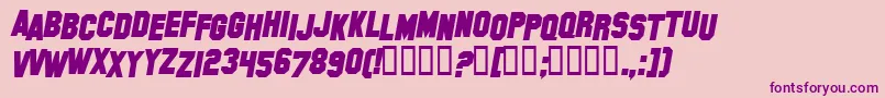 More about HollywoodHillsBoldItalic Font HollywoodHillsBoldItalic Font – Purple Fonts on Pink Background