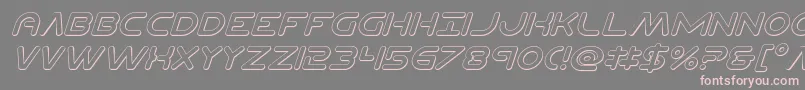 Planetncompact3Dital Font – Pink Fonts on Gray Background