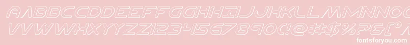 Planetncompact3Dital Font – White Fonts on Pink Background