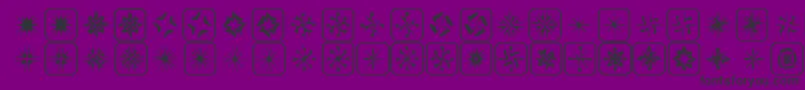 Zone23Foopy7 Font – Black Fonts on Purple Background