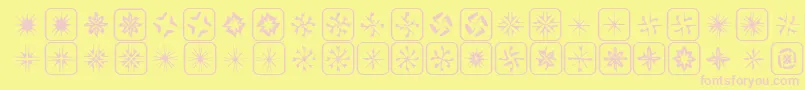 Zone23Foopy7 Font – Pink Fonts on Yellow Background