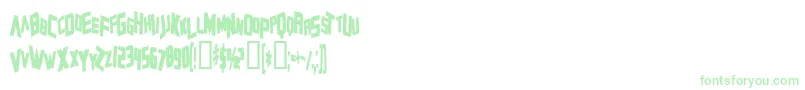 ZeroGravityBold-fontti – vihreät fontit