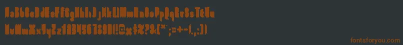 fuente FullFont – Fuentes Marrones Sobre Fondo Negro