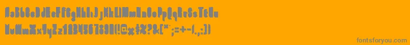 fuente FullFont – Fuentes Grises Sobre Fondo Naranja