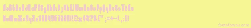 fuente FullFont – Fuentes Rosadas Sobre Fondo Amarillo