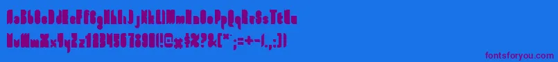 Fonte FullFont – fontes roxas em um fundo azul