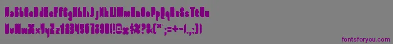 FullFont Font – Purple Fonts on Gray Background