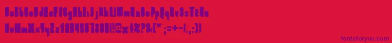 fuente FullFont – Fuentes Moradas Sobre Fondo Rojo