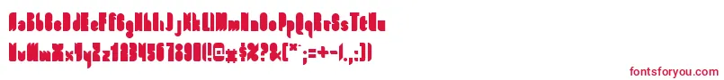 FullFont-fontti – punaiset fontit valkoisella taustalla