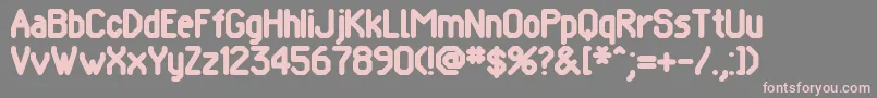 Pomcrg Font – Pink Fonts on Gray Background