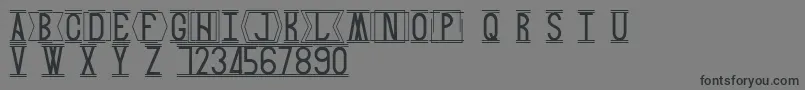 Snack Font – Black Fonts on Gray Background