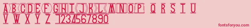 Snack Font – Red Fonts on Pink Background