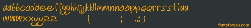 Шрифт SimplyDeliciousFont3 – оранжевые шрифты на чёрном фоне